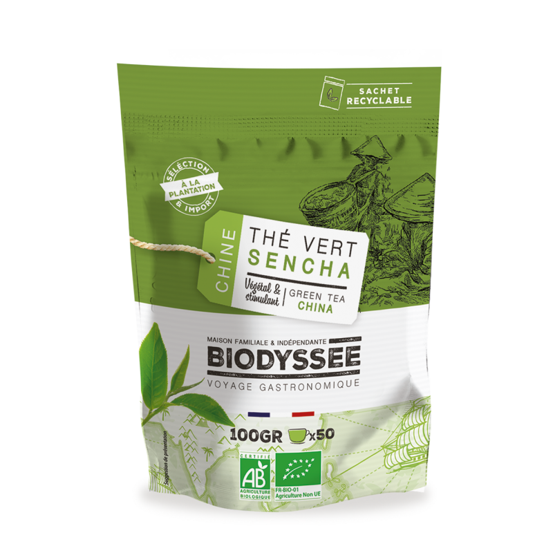 Thé Vert Sencha Bio de Chine - 100g