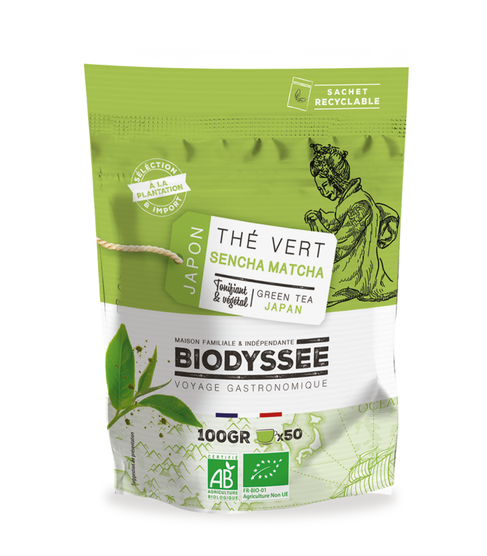 Thé Vert Sencha Matcha Bio du Japon - 100g