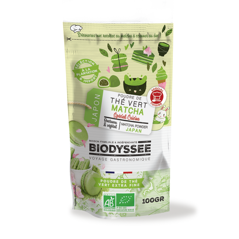 Poudre de Thé Vert Matcha Bio du Japon - 100g