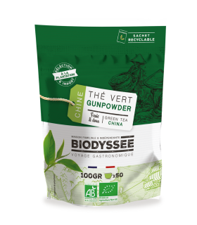 Thé Vert Gunpowder Bio de Chine - 100g