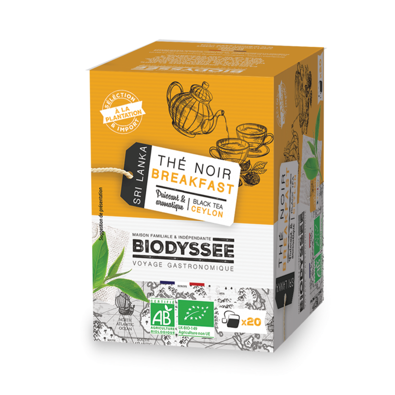 Thé Noir Breakfast Nature du Sri Lanka - 20 sachets