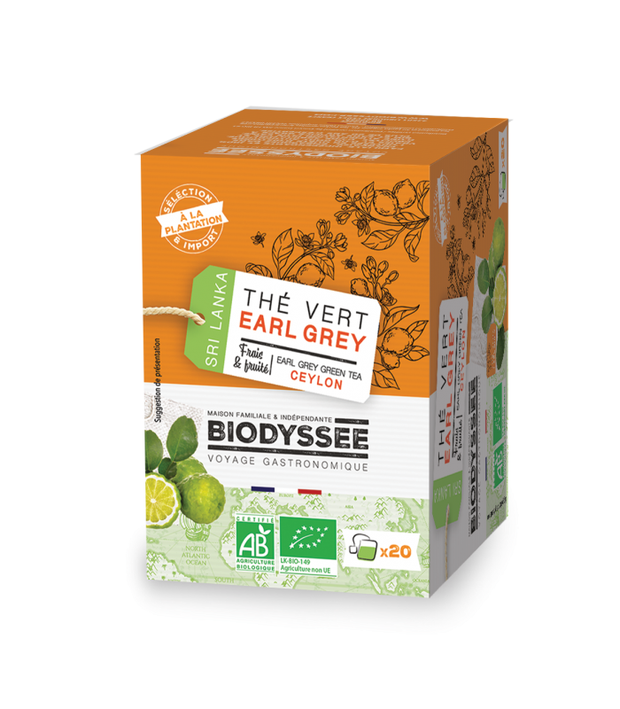 Thé Vert Earl Grey de Ceylan