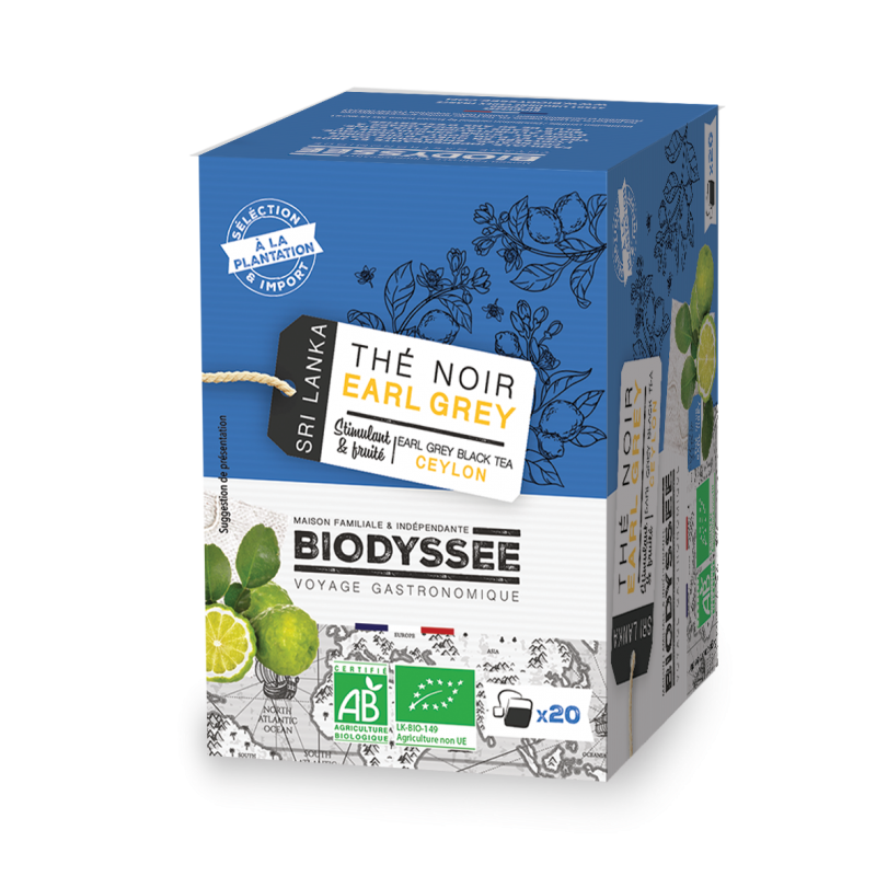 Thé Noir Earl Grey Bio du Sri Lanka - 20 sachets