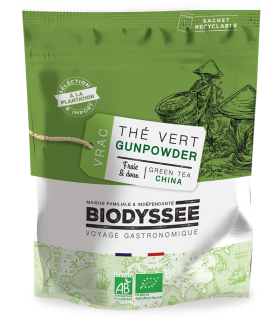 Thé Vert Gunpowder Bio de Chine - Vrac 1kg