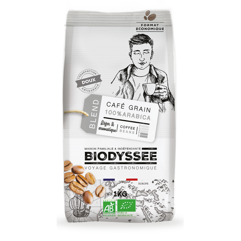 Café Grain Doux 100% Arabica Bio - 1kg