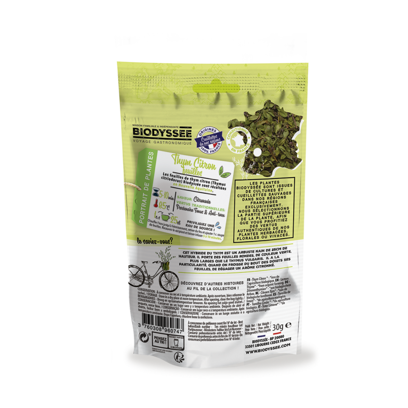 Tisane|Thym Citron Feuilles Bio