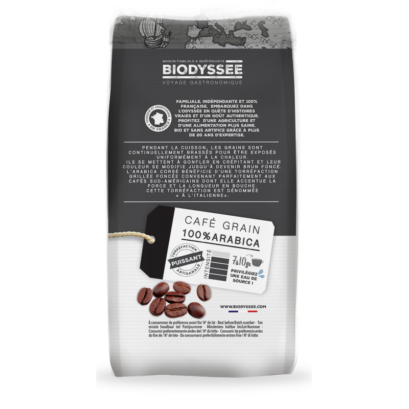 Café Grain Puissant 100% Arabica Bio - 1kg