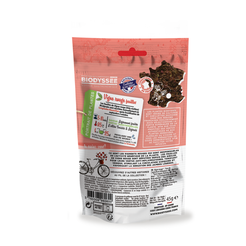 Tisane|Vigne Rouge Feuilles Bio