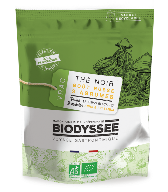 Thé Noir Goût Russe aux 3 Agrumes Bio - Vrac 800g