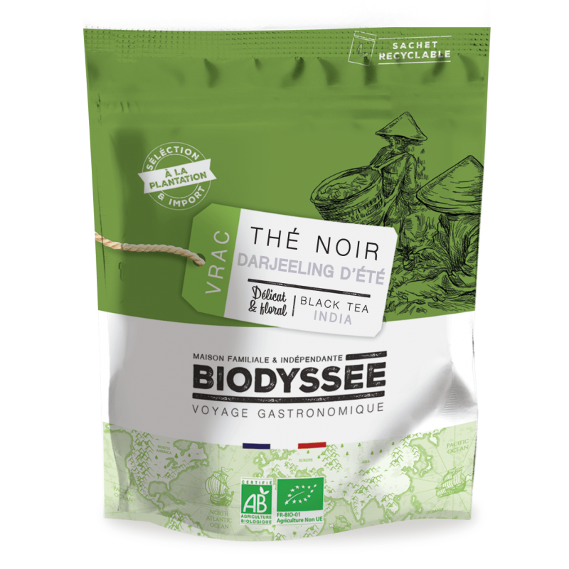 Thé Noir Darjeeling Bio d'Inde - Vrac 1kg