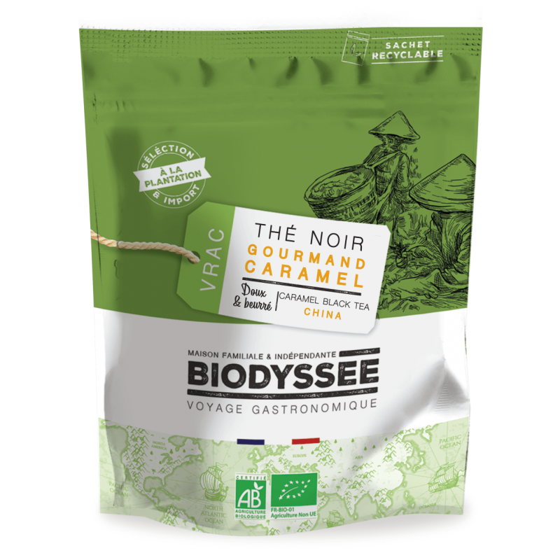 Thé Noir Gourmand Caramel Bio - Vrac 1kg
