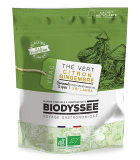 Thé Vert Citron Gingembre Bio - Vrac 1kg