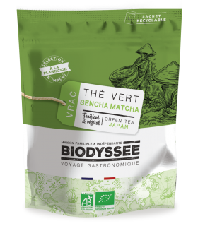 Thé Vert Sencha Matcha Bio du Japon - Vrac 1kg