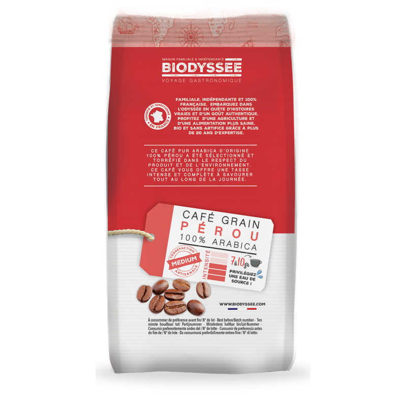 Café Grain Pérou 100% Arabica Bio - 1kg