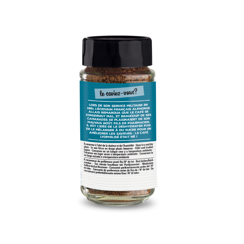 Café Instantané Décaféiné 100% Arabica Bio - 100g