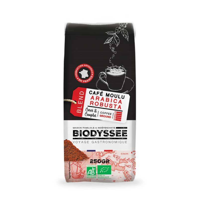 Café Moulu Bio|Arabica & Robusta