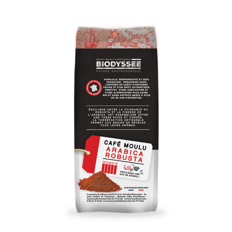 Café Moulu Bio|Arabica & Robusta