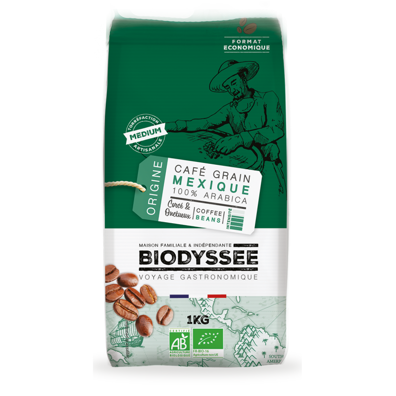 Café Grain Bio|Origine Mexique 100% Arabica