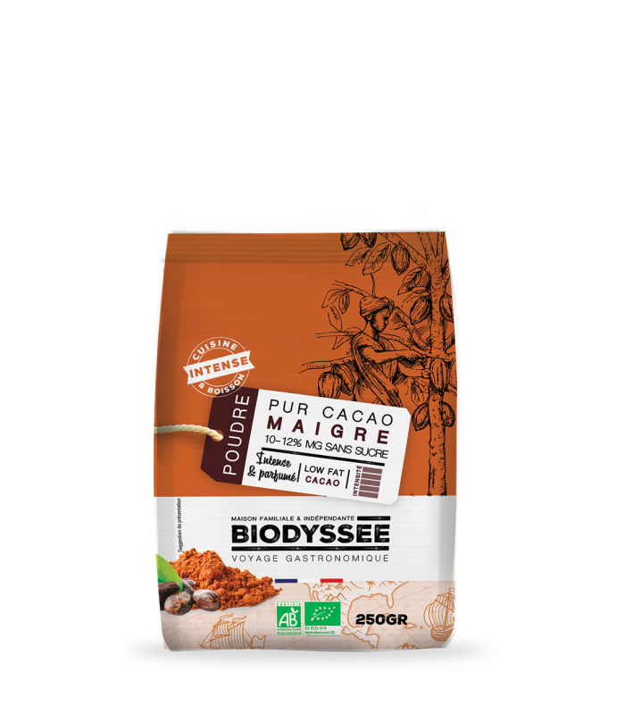 Poudre de Pur Cacao Maigre Bio - 250g