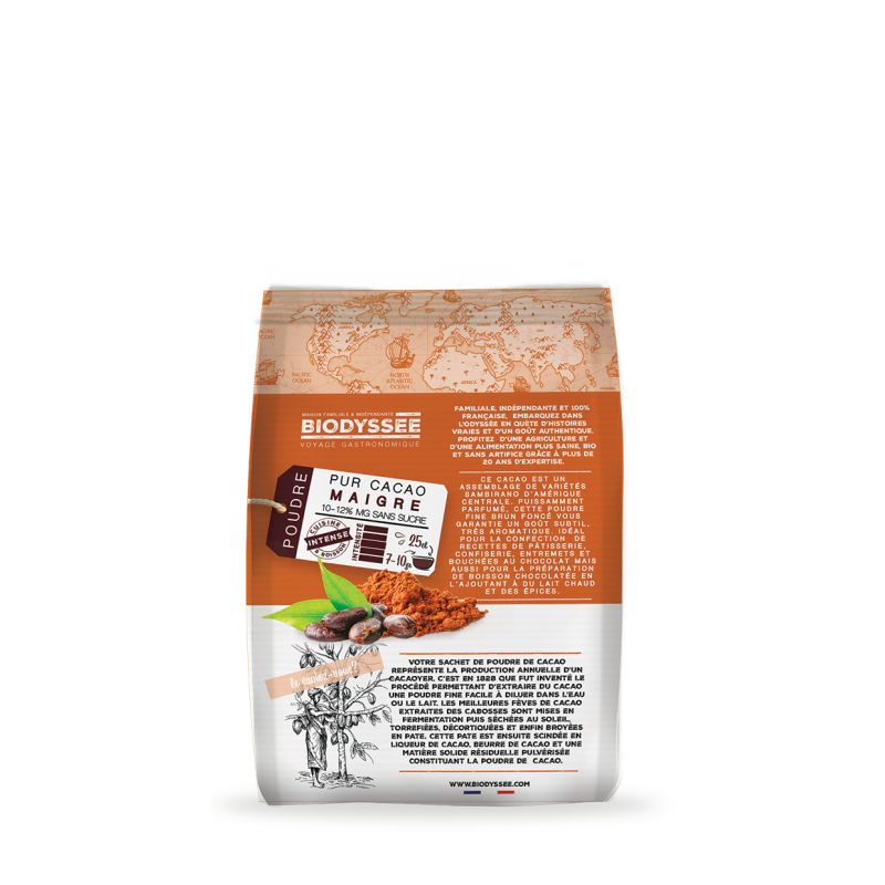 Poudre de Pur Cacao Maigre Bio - 250g