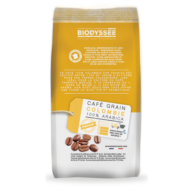 Café Grain Colombie 100% Arabica Bio - 1kg