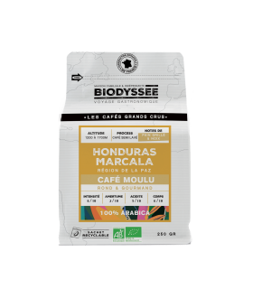 Café de spécialité moulu du Honduras pur arabica bio - 250g