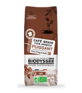 Café Grain Puissant Italien 100% Arabica Bio - 1kg