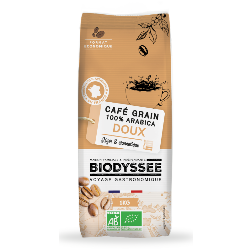 Café Grain Doux 100% Arabica Bio - 1kg