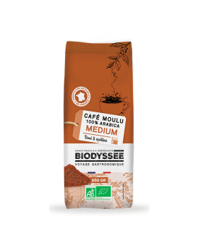 Café Moulu Blend Médium 100% Arabica Bio - 250g