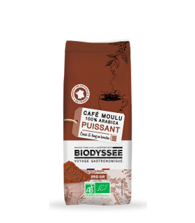 Café Moulu Puissant 100% Arabica Bio - 250g