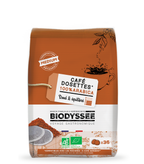 36 Dosettes Compatibles Senseo® 100% Arabica Bio - Médium