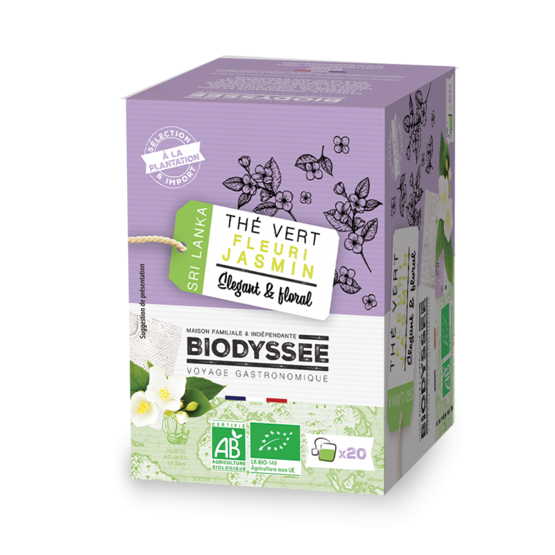 Thé vert bio jasmin x20