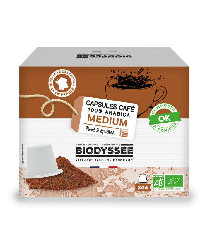 Capsule Compatible Nespresso®|Café Medium 100% Arabica Bio