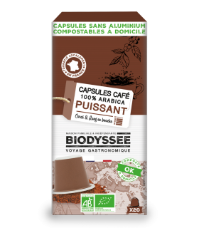 Capsule Compatible Nespresso®|Café Puissant 100% Arabica Bio