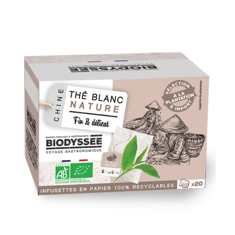 thé blanc bio de Chine