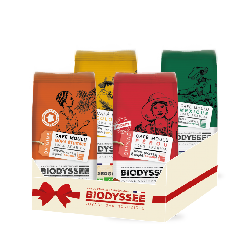 lot découverte café moulu bio