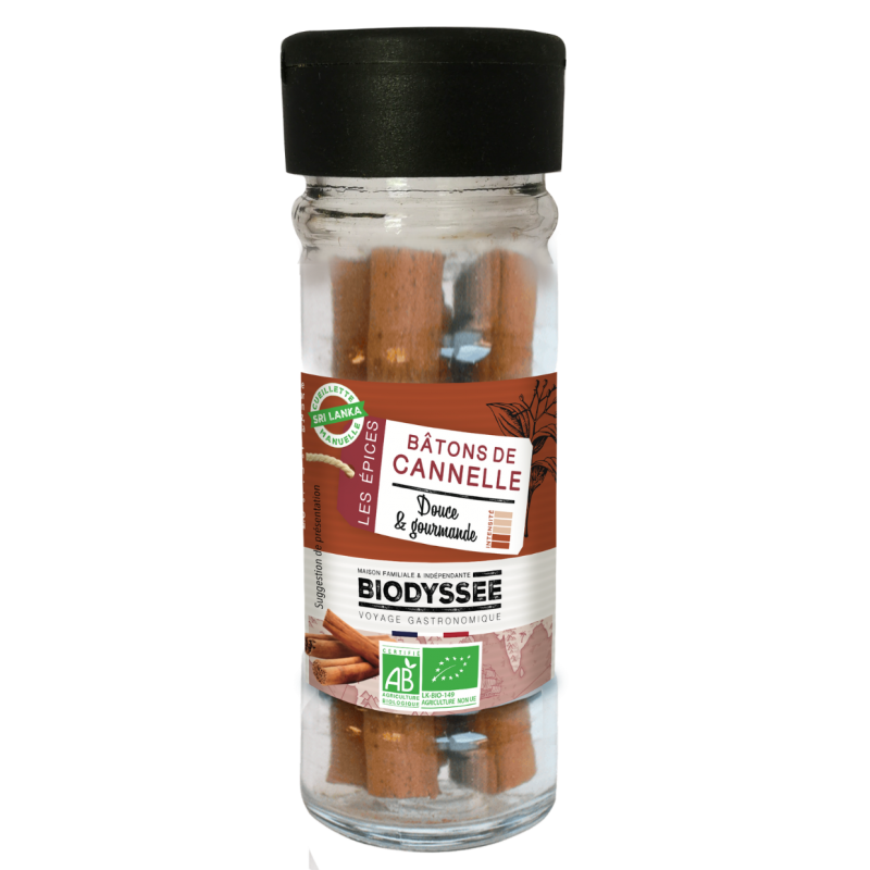 Flacon Cannelle bio Bâtons - 18g