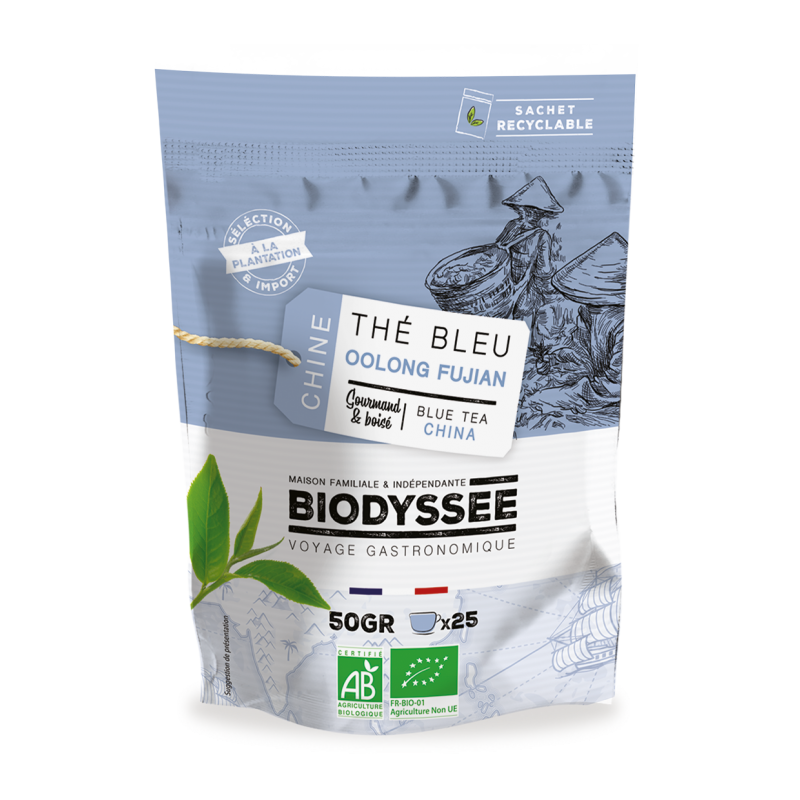 Thé Bleu Oolong Bio de Chine - 50g