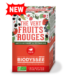 thé vert fruits rouges bio