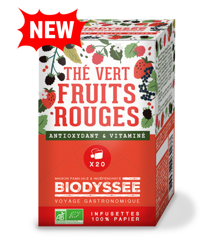 thé vert fruits rouges bio