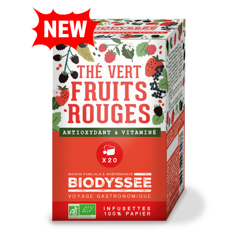 thé vert fruits rouges bio