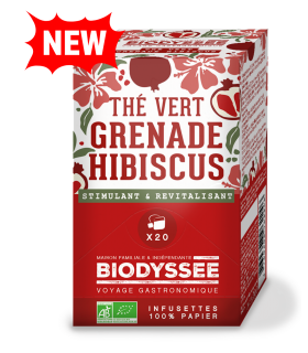 Thé Vert|Grenade et Hibiscus Bio