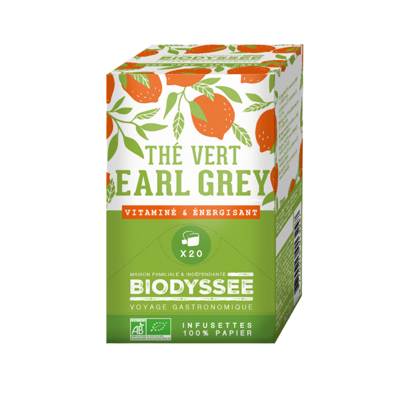 thé vert earl grey bio