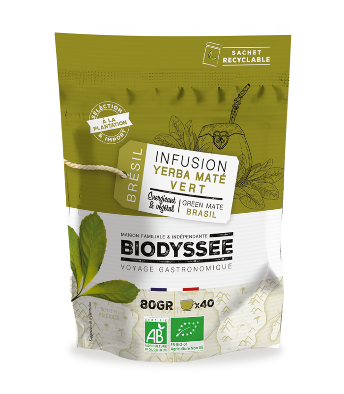 Yerba Maté Vert du Brésil Bio - 80g