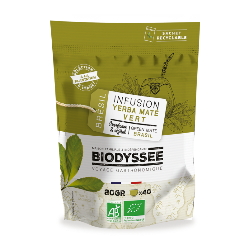 Yerba Maté Vert du Brésil Bio - 80g