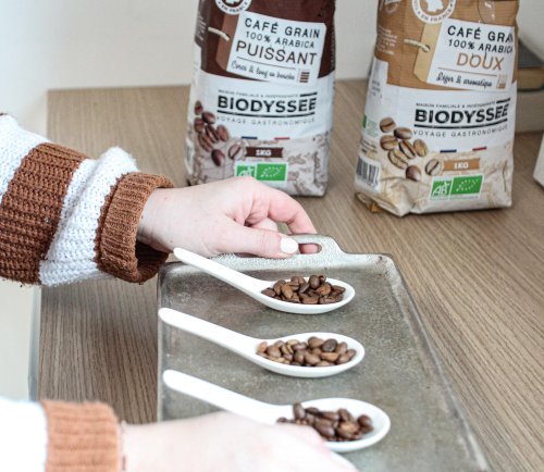 café bio en grain
